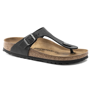 BIRKENSTOCK BIRKENSTOCK GIZEH CUIR BLACK<br>NOIR