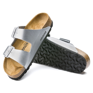 Nice Shoes Birkenstock birkenstock arizona bf silver argent
