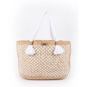 PALLADIUM PALLABASE MISS DUNE NUBUK ZIP WL LES TROPEZIENNES SAC CABAS COTON JUTE BLANC