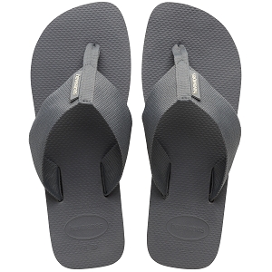 LES TROPEZIENNES CHOU NOIR MULTI HAVAIANAS URBAN BASIC MATERIAL STEEL GREY