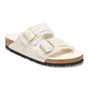 BIRKENSTOCK BIRKENSTOCK ARIZONA SHEARLING ANTIQUE WHITE<br>