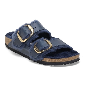 BIRKENSTOCK BIRKENSTOCK ARIZONA BIG BUCKLE SHEARLING MIDNIGHT<br>