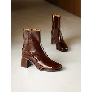HAVAIANAS YOU MALTA FOG BOBBIES SCARLETTE GANACHE CUIR VERNI FROISSE:MARRON