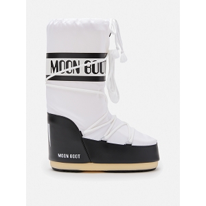 MOON BOOT MOON BOOT ICON NYLON BLACK WHITE<br>MULTICOULEUR