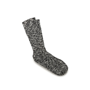 BIRKENSTOCK BIRKENSTOCK CHAUSSETTES BLACK GRAY COTTON SLUB<br>.