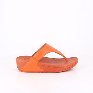 LES TROPEZIENNES HERRA TAN FITFLOP LULU LEATHER TOEPOST SATSUMA:ORANGE