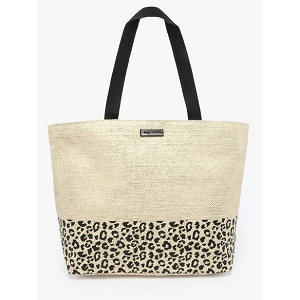 LES TROPEZIENNES LES TROPEZIENNES SAC SHOPPING PAPIER BEIGE<br>.
