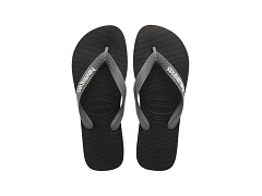 HAVAIANAS HAVAIANAS TOP LOGO POP UP BLACK STEEL GREY<br>