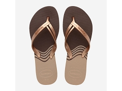 HAVAIANAS HAVAIANAS ELEGANCE PRINT DARK BROWN<br>.