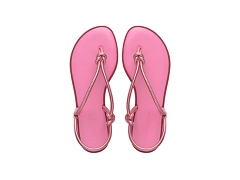 BIRKENSTOCK CHAUSSETTES BLACK COTTON TWIST FEMME HAVAIANAS UNA ACAI PINK GLOW