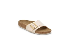 BIRKENSTOCK BIRKENSTOCK CATALINA CUSHION BUCKLE SHINY SNAKE CREAM<br>