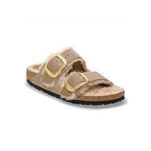 BIRKENSTOCK BIRKENSTOCK ARIZONA BIG BUCKLE SHEARLING TABACCO BROWN<br>.