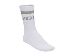 BIRKENSTOCK BIRKENSTOCK CHAUSSETTES CREW STRIPE WHITE PURE SAGE<br>.