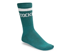BIRKENSTOCK BIRKENSTOCK CHAUSSETTES CREW STRIPE RETRO GREEN EGGSHELL<br>.