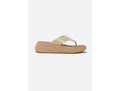 FITFLOP FITFLOP F MODE ESPADRILLE SHIMMERSUEDE TOE POST PLATINO<br>.