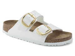 BIRKENSTOCK BIRKENSTOCK ARIZONA BIG BUCKLZE PATENT WHITE<br>.