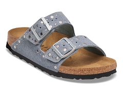 BIRKENSTOCK BIRKEZNSTOCK ARIZONA RIVET STONE BLUE<br>.