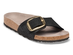 BIRKENSTOCK BIRKENSTOCK MADRID BIG BUCKLE PYTHON BLACK<br>.