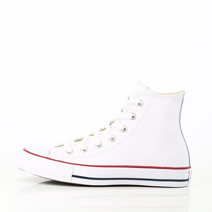 Converse chaussures converse chuck taylor all star hi cuir white blanc1002701_2