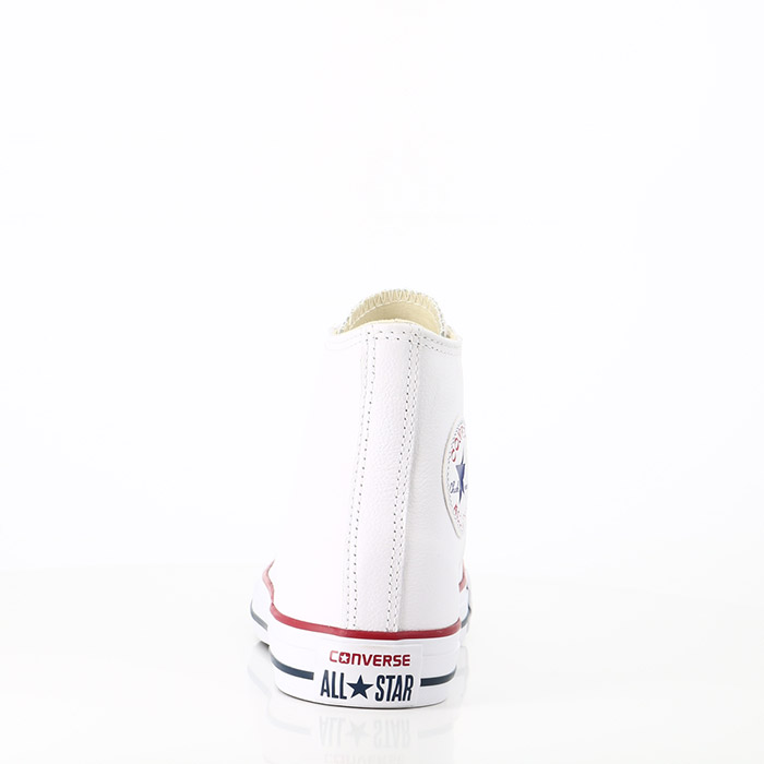 Converse chaussures converse chuck taylor all star hi cuir white blanc1002701_3