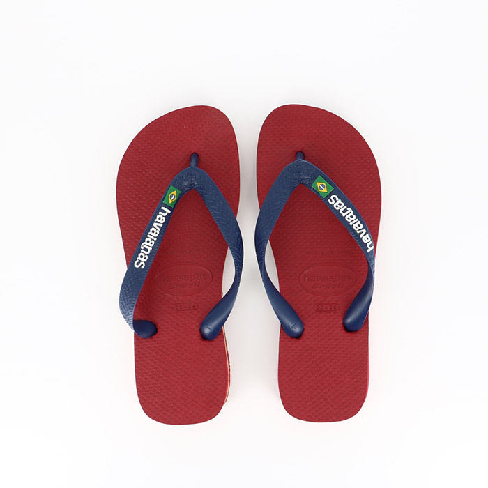 Havaianas chaussures havaianas brasil logo red rouge