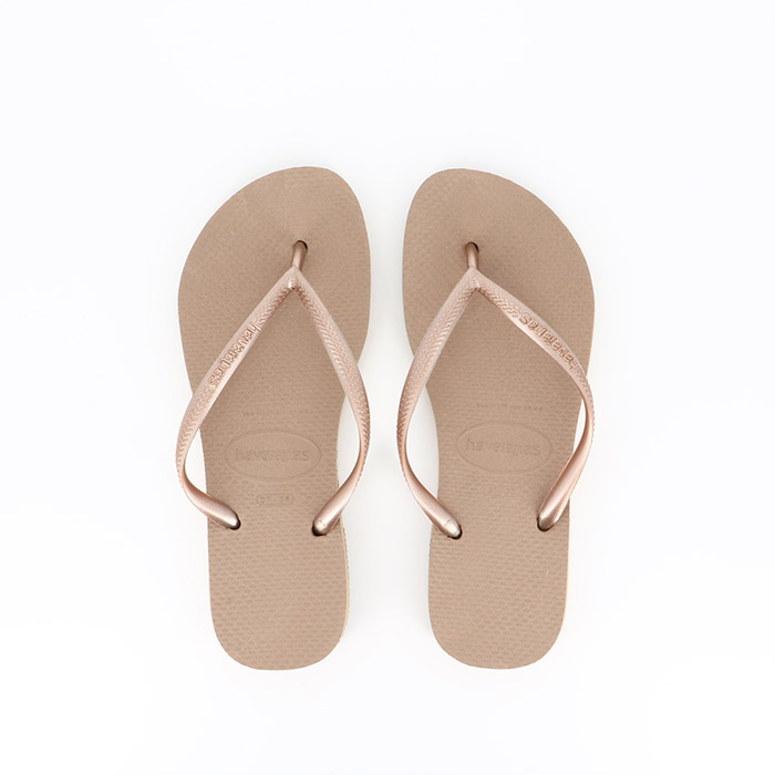 Havaianas chaussures rosegold or