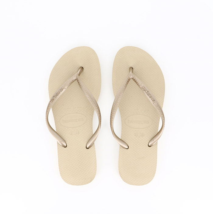 Havaianas chaussures sandgreylightgolden or