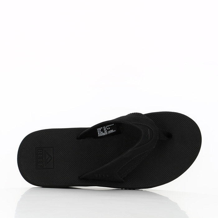 Reef chaussures reef fanning all black noir1011101_4