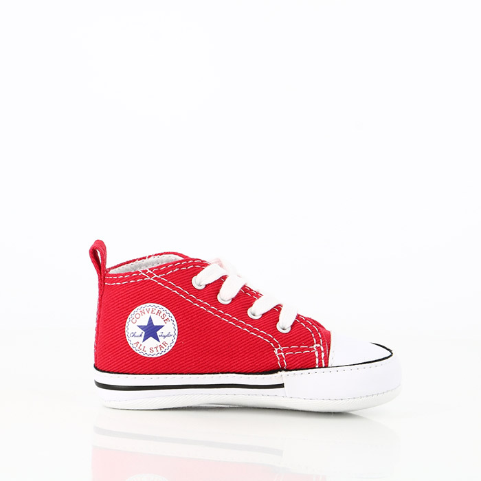 Converse chaussures converse bebe chuck taylor first star hi rouge