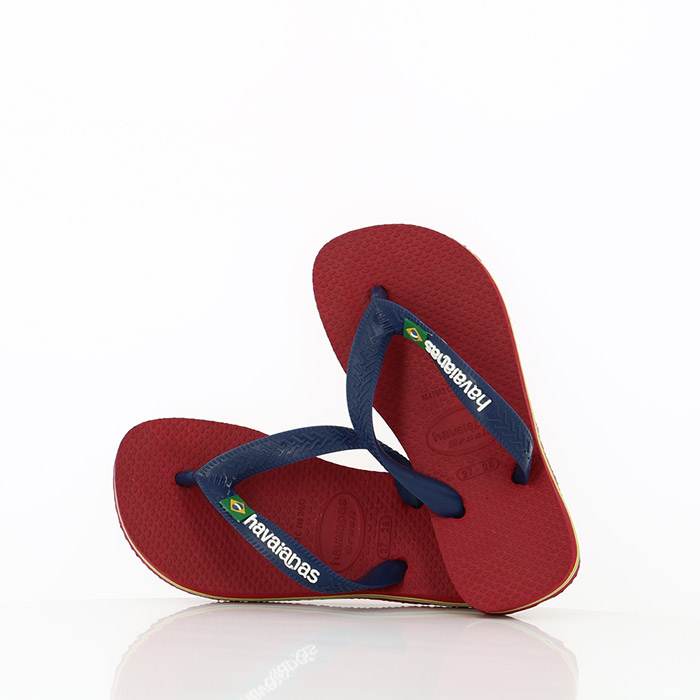 Havaianas chaussures havaianas enfant brasil logo red rouge1012701_2