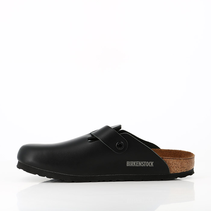 Birkenstock chaussures birkenstock boston cuir lisse noir noir1018601_3