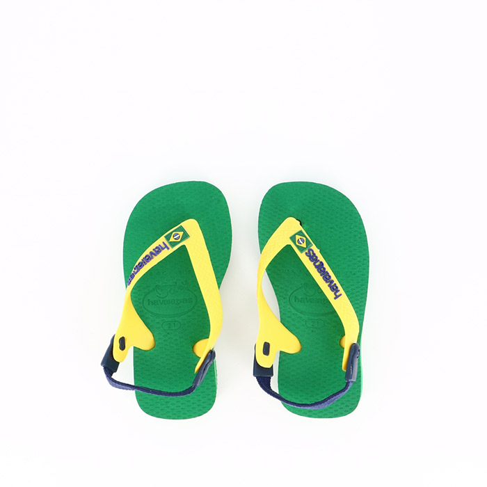 Havaianas chaussures havaianas bebe brasil logo green vert