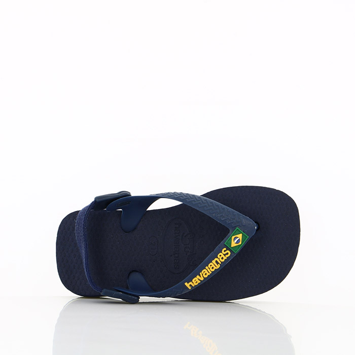 Havaianas chaussures havaianas bebe brasil logo navy blue yellow citrus bleu1027001_4