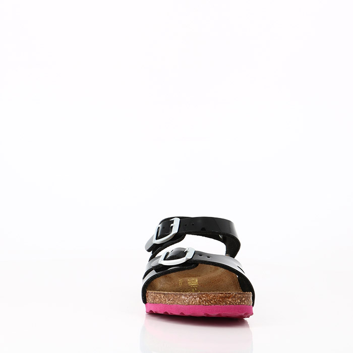 Birkenstock chaussures birkenstock enfant rio vernis noir ls rose noir1032301_4