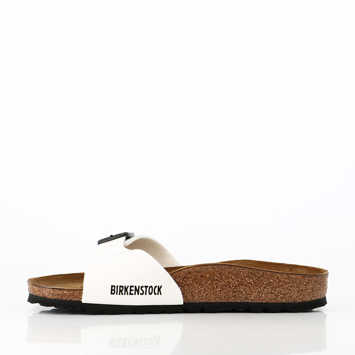 Birkenstock chaussures birkenstock madrid vernis blanc ls noir blanc1033201_4