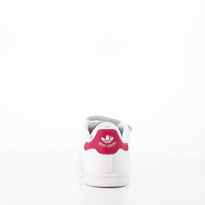 Adidas chaussures adidas enfant stan smith scratch rose blanc1044201_2