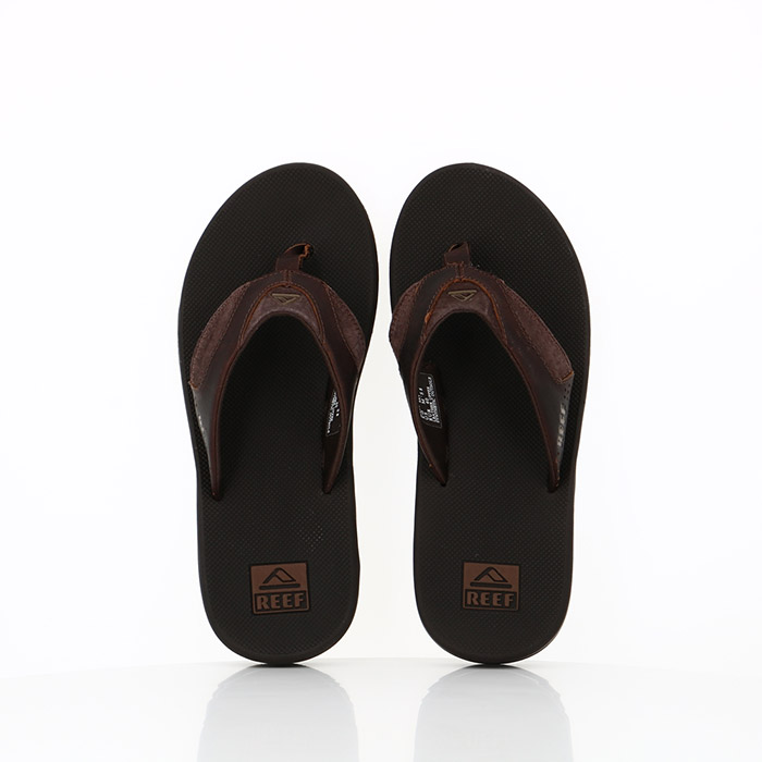 Reef chaussures reef leather fanning brown marron