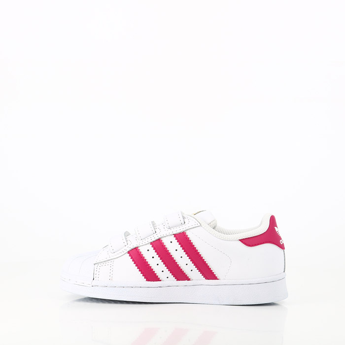 Adidas chaussures adidas enfant superstar scratch blanc rose blanc1052401_3