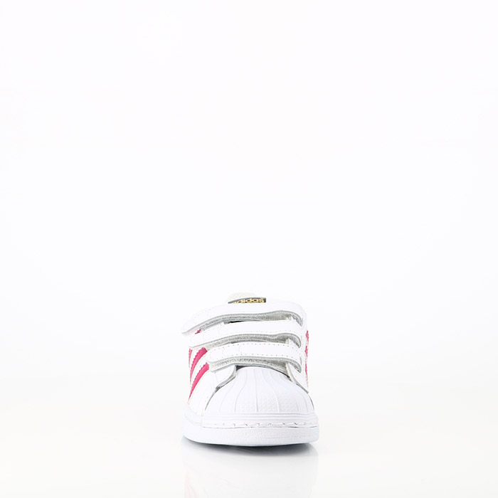 Adidas chaussures adidas enfant superstar scratch blanc rose blanc1052401_4