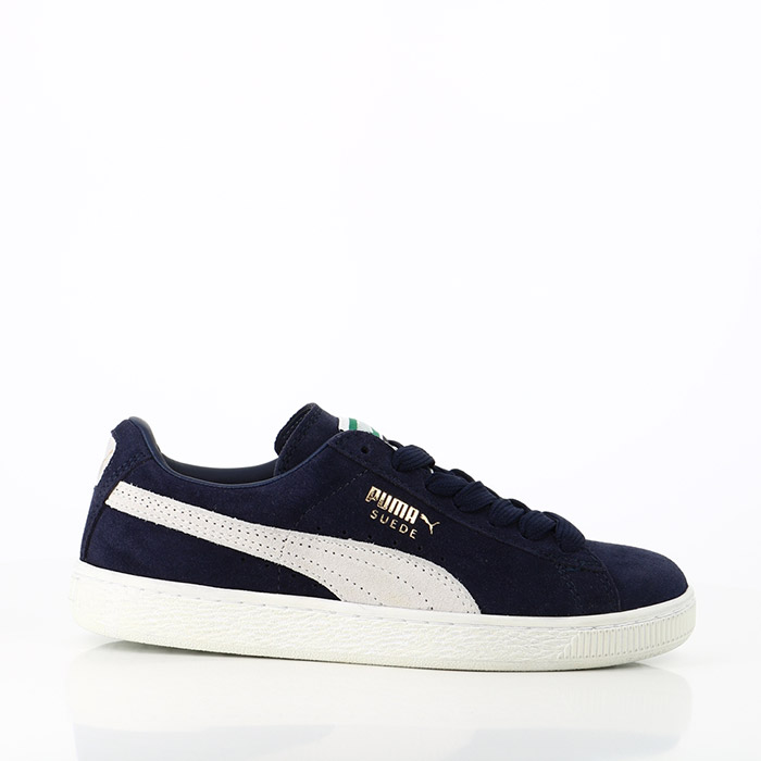 Puma chaussures puma suede classic xxi peacoat white bleu