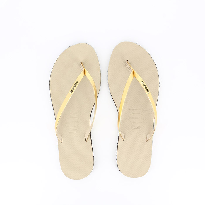 Havaianas chaussures havaianas you metallic sand grey light golden or1068401_1