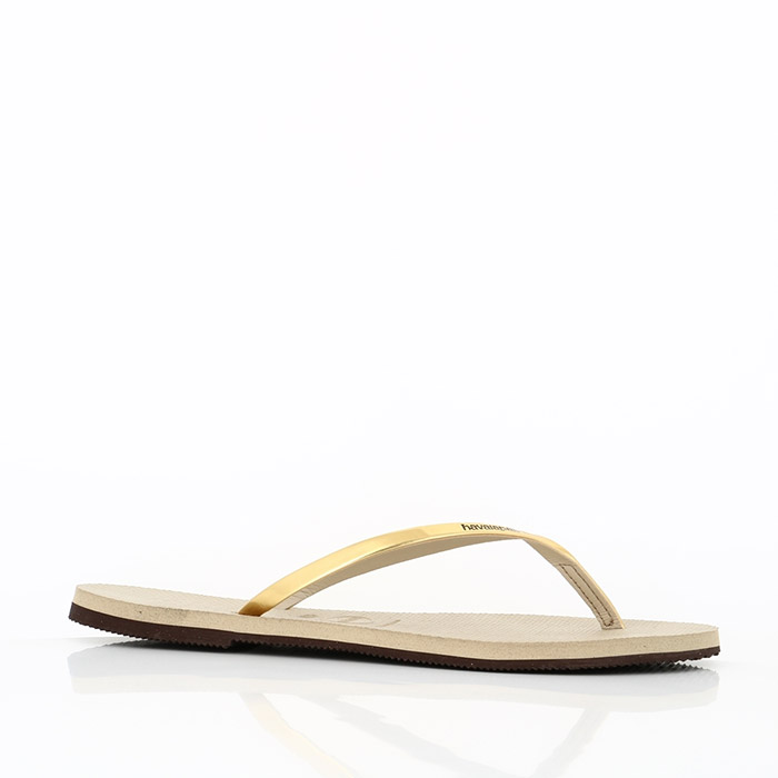 Havaianas chaussures havaianas you metallic sand grey light golden or1068401_3