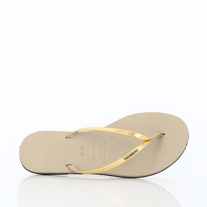 Havaianas chaussures havaianas you metallic sand grey light golden or1068401_4