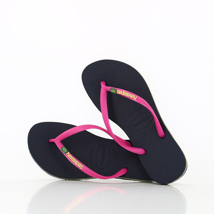 Havaianas chaussures havaianas slim brasil logo navy blue bleu1069801_2