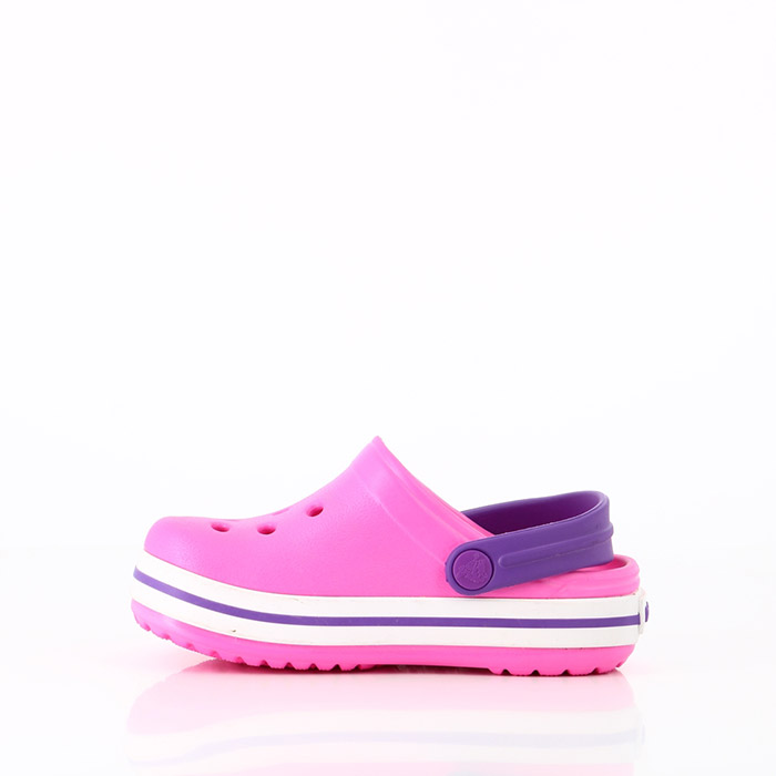 Crocs chaussures crocs bebe crocband neon magenta neon purle rose1073801_3