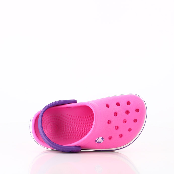 Crocs chaussures crocs bebe crocband neon magenta neon purle rose1073801_5