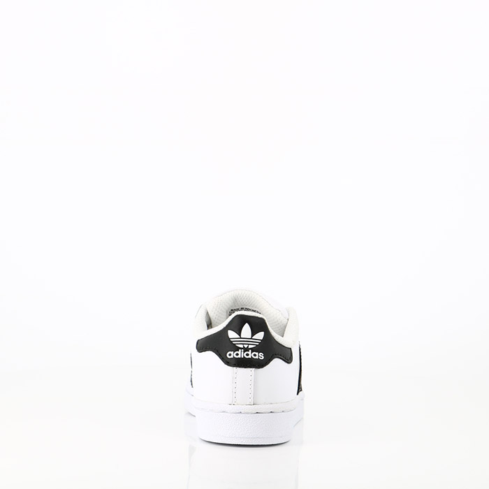 Adidas chaussures adidas enfant superstar lacets blanc noir blanc1095501_2