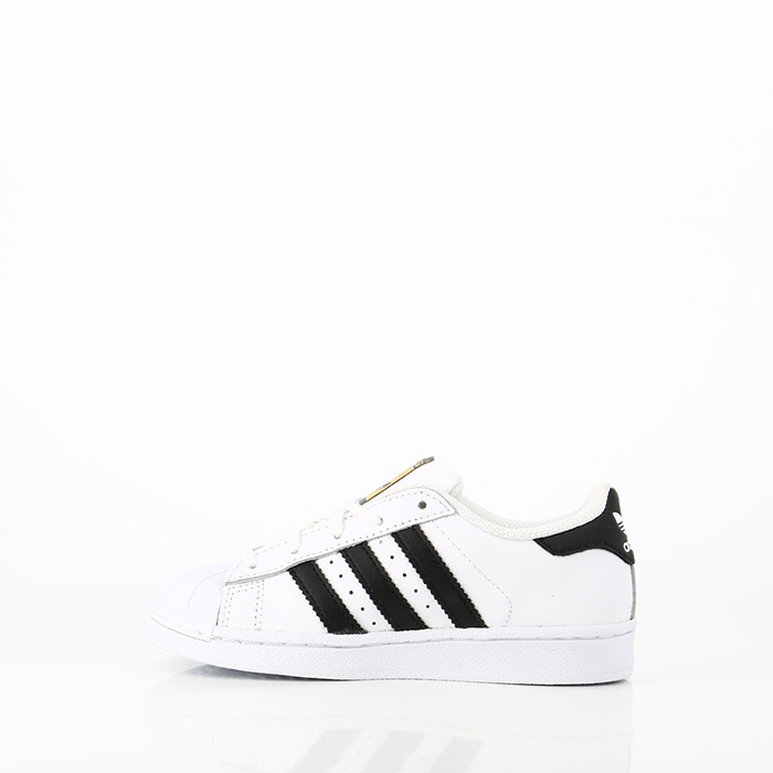 Adidas chaussures adidas enfant superstar lacets blanc noir blanc1095501_3