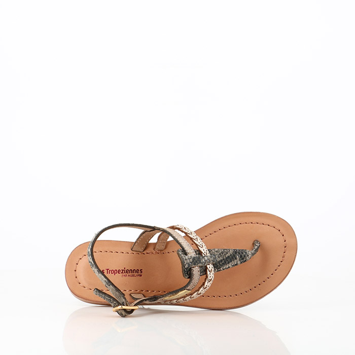 Les tropeziennes chaussures les tropeziennes enfant baraka serpent or beige1107301_3