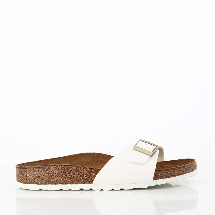 Birkenstock chaussures birkenstock madrid bf patent white blanc